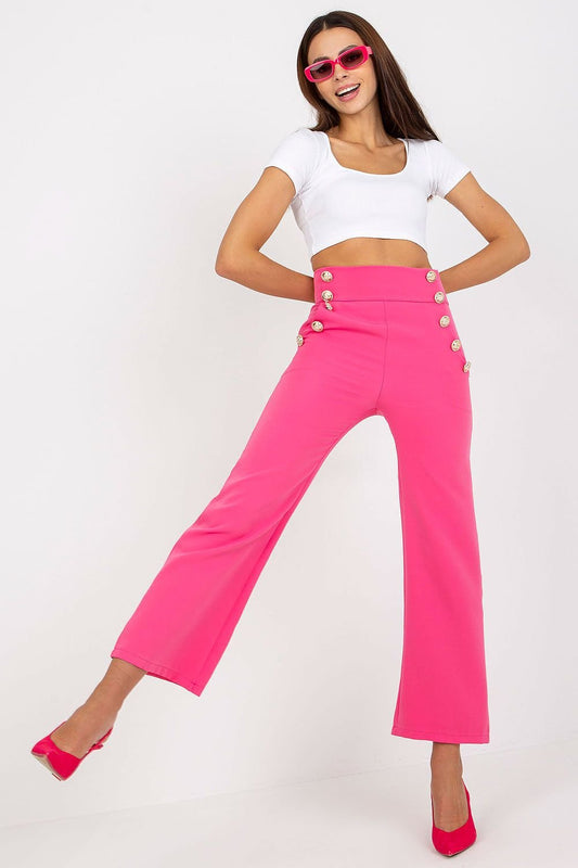 pink women trousers front view