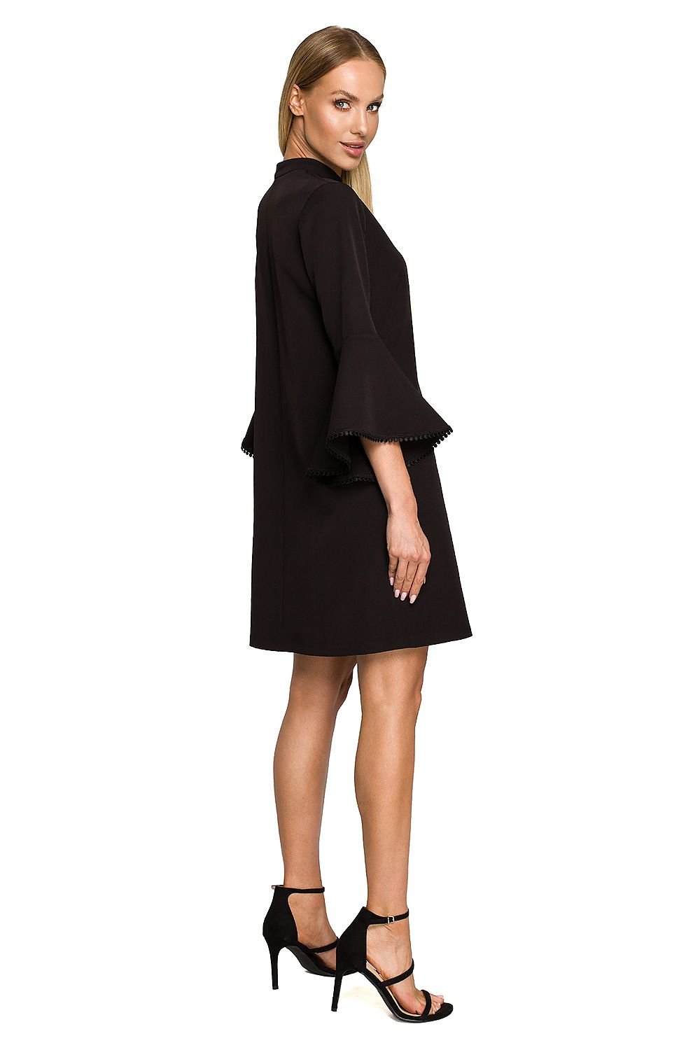 green ruffle day dress view 9