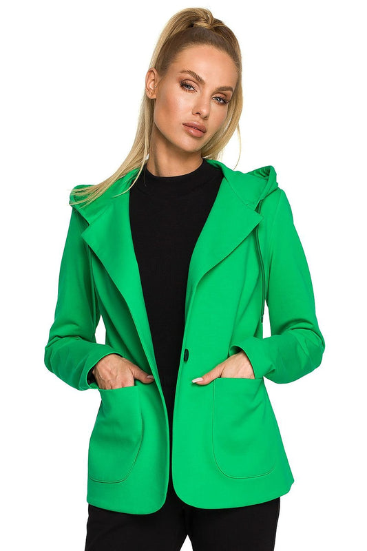 green jacket front view
