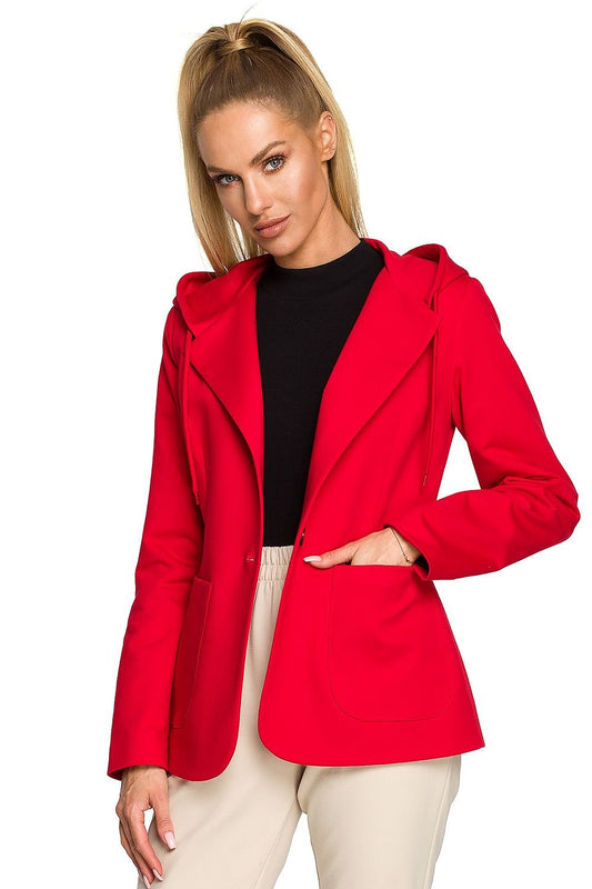 red jacket front view