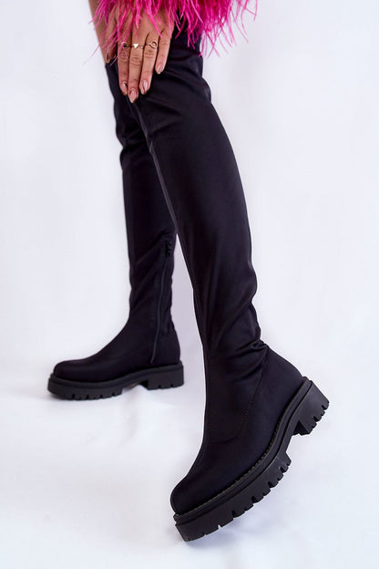 black thigh-hight boots alternate angle