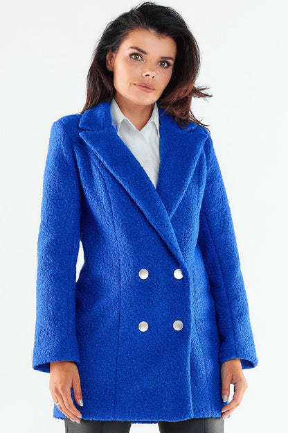 blue coat front view