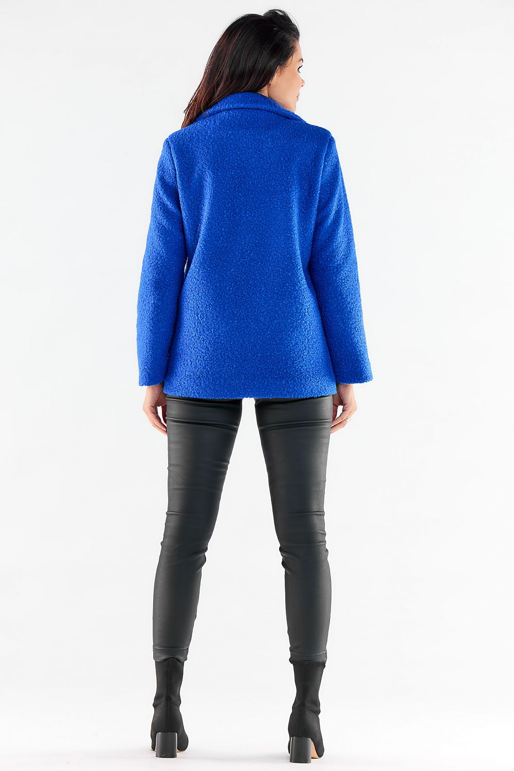 blue jacket detail view