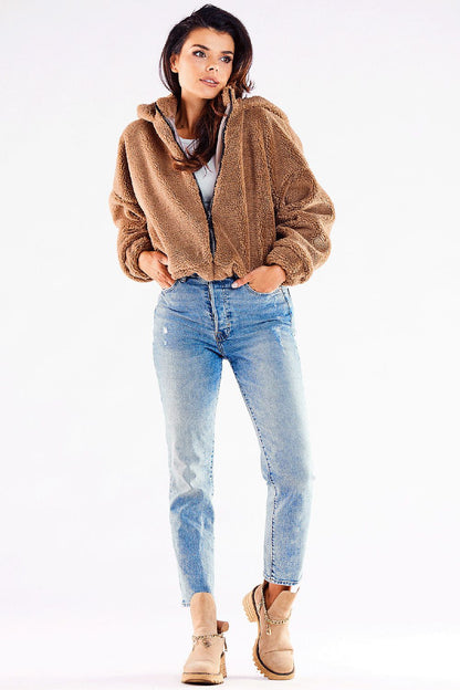 brown ribbed jacket alternate angle