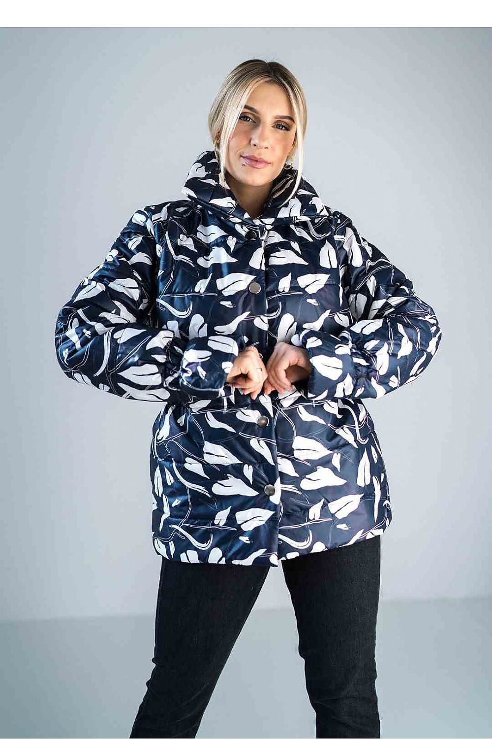 navy blue jacket front view