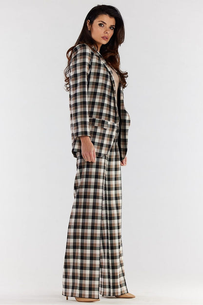 brown women trousers back view