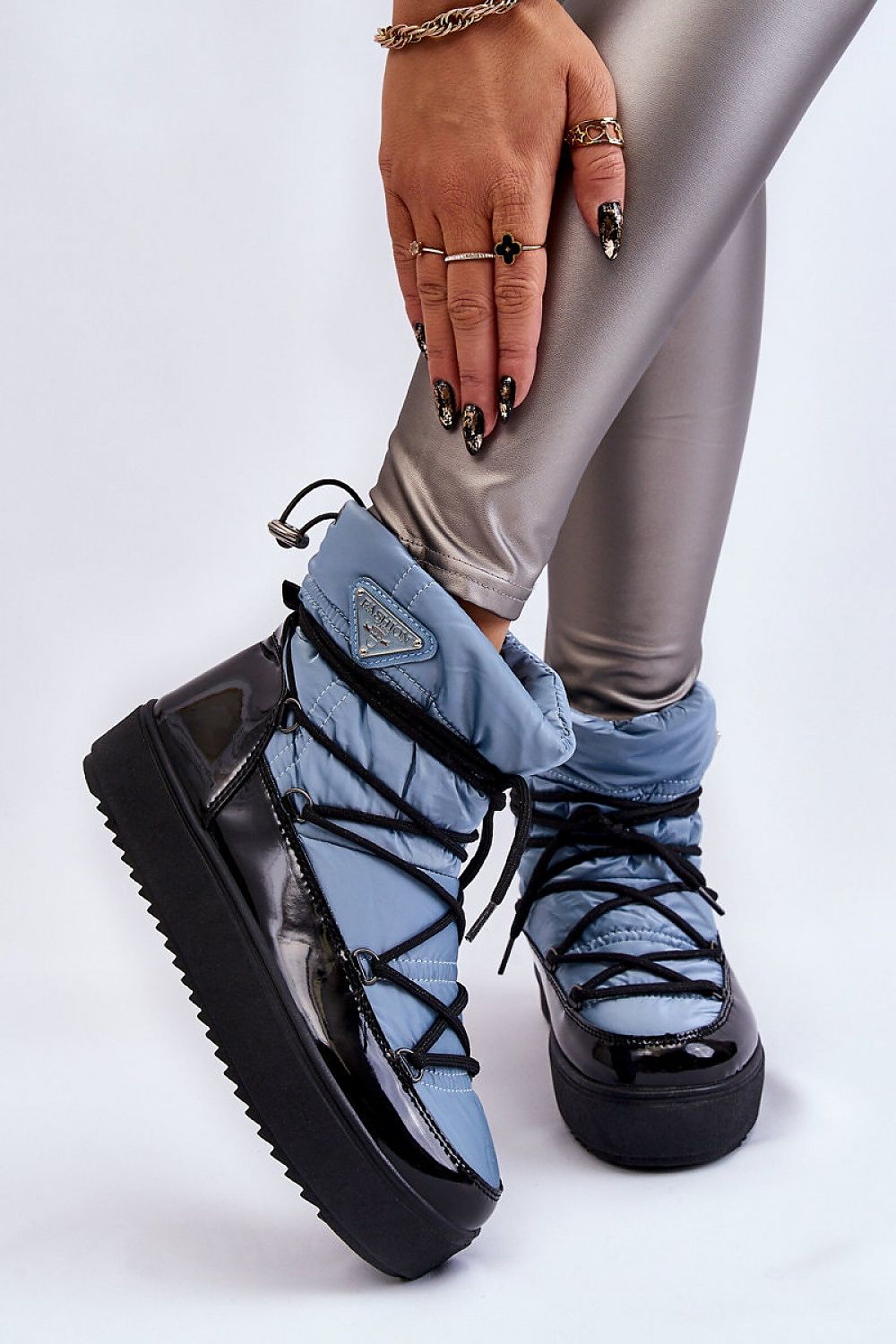 blue snow boots alternate angle