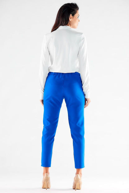 blue women trousers detail view
