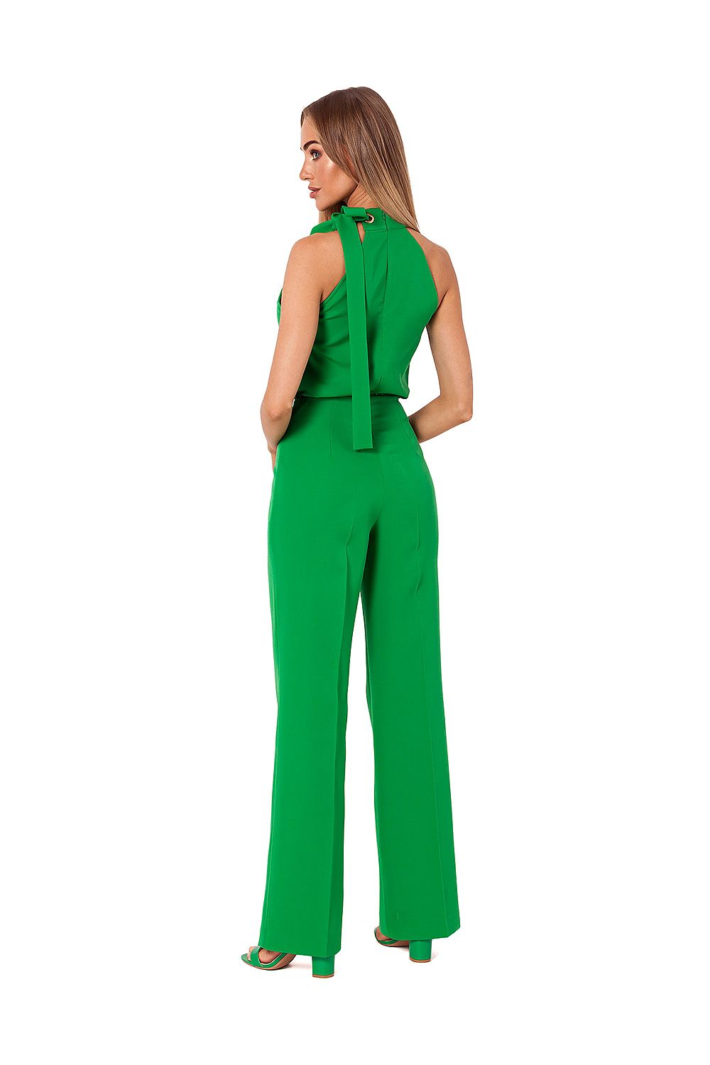 green halter suit alternate angle