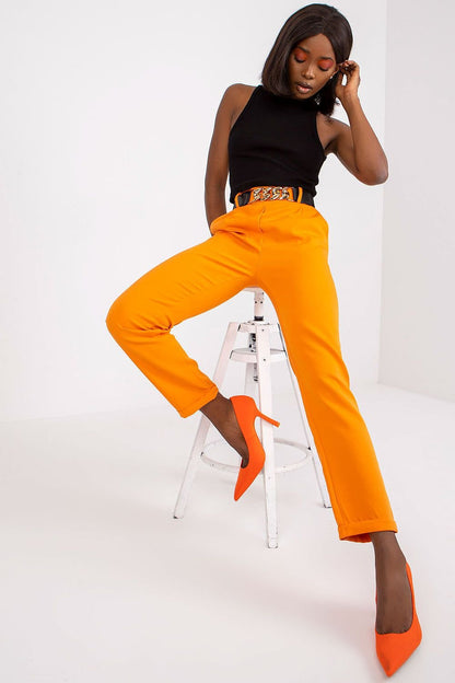 belted orange belted women trousers alternate angle