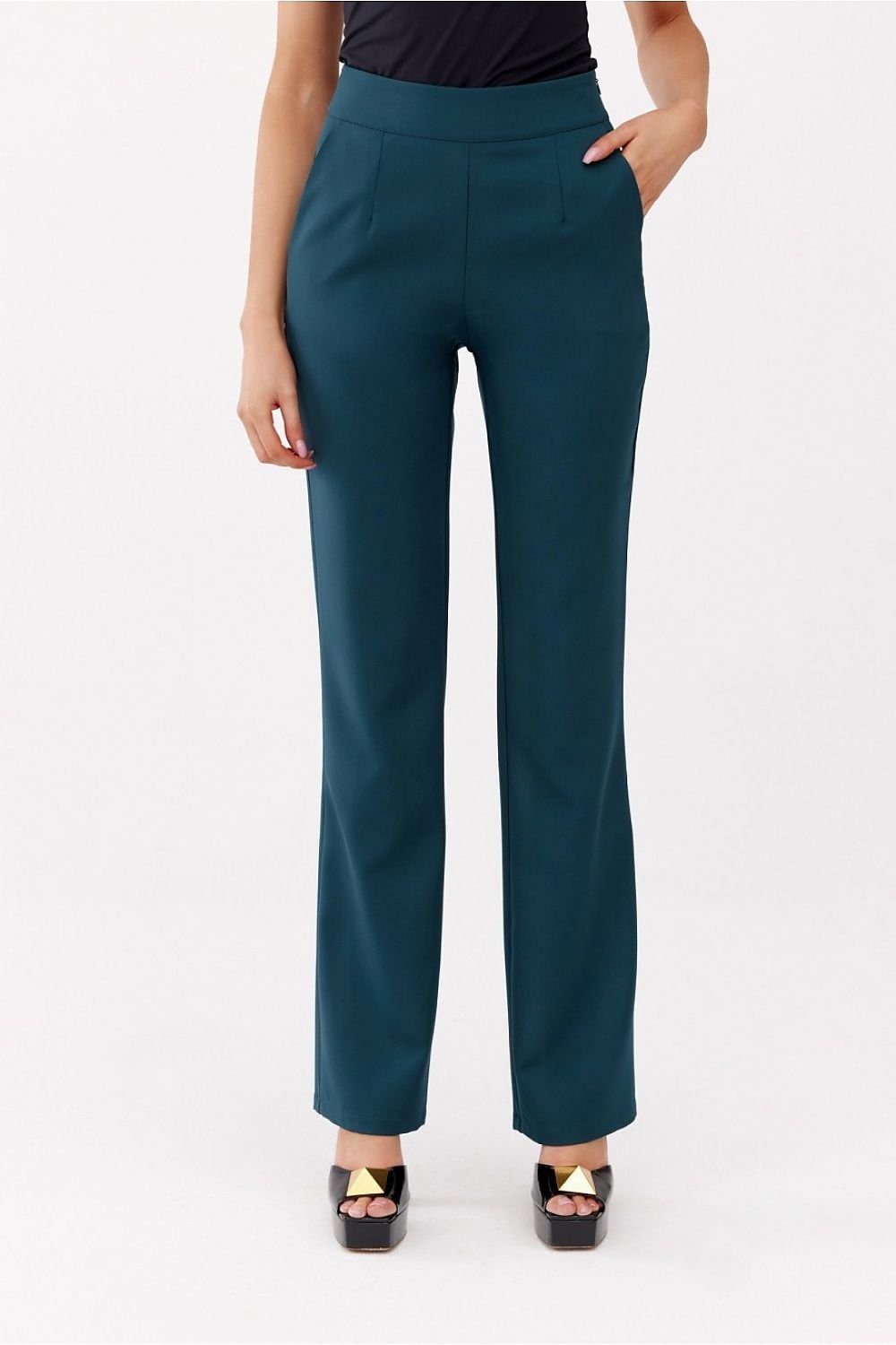 green women trousers front view