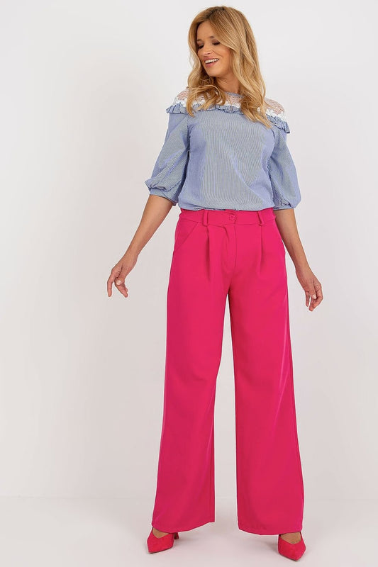 pink women trousers front view