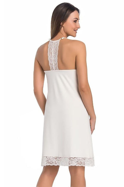 beige lace flared sexy shirt alternate angle