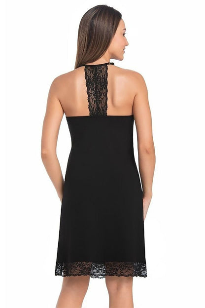 beige lace flared sexy shirt view 6