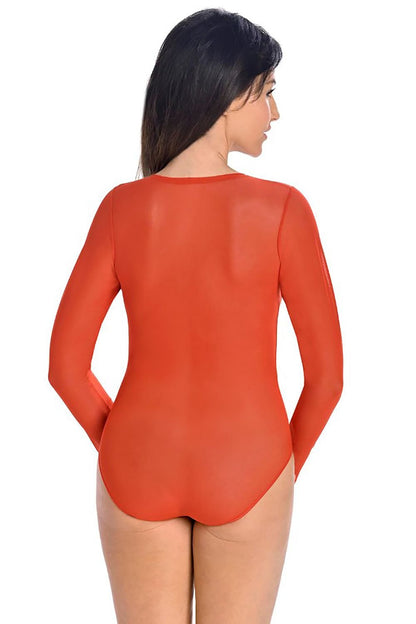 red pencil shapewear bodysuit detail view