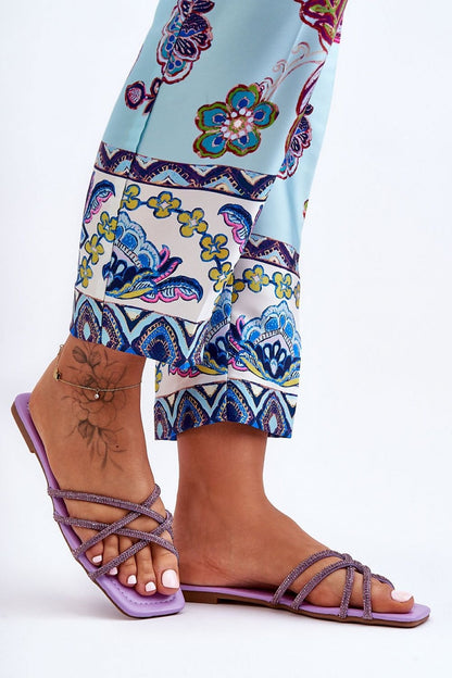 violet flip-flops alternate angle