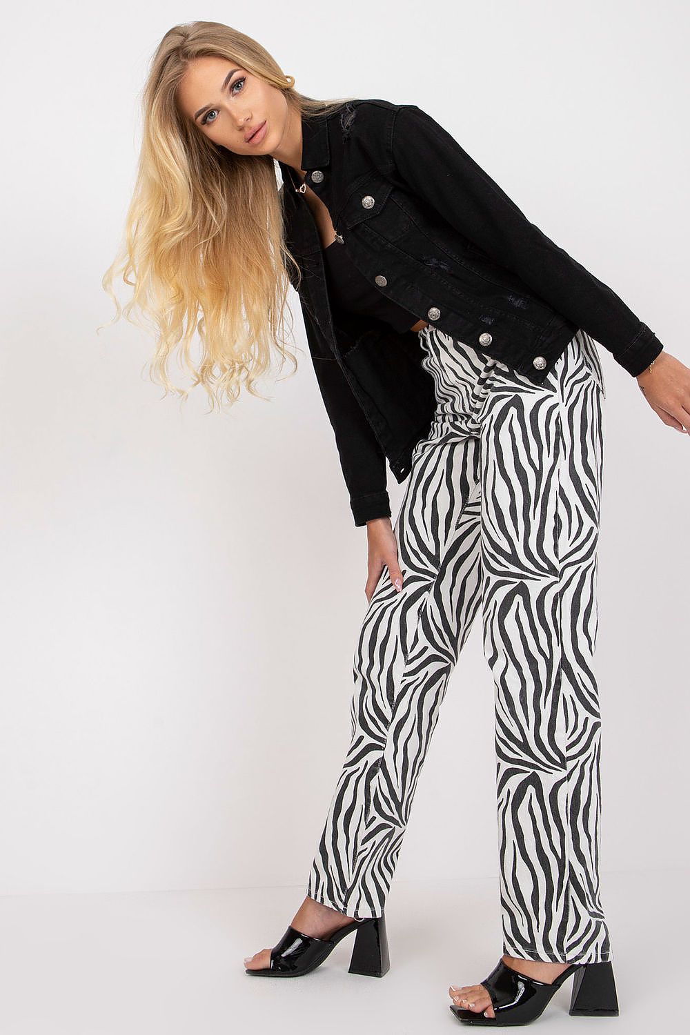 black long sleeve jacket alternate angle