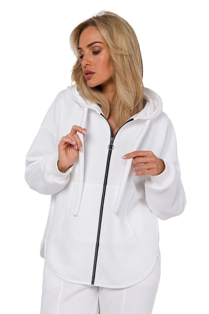 pink long sleeve sweatshirt back view