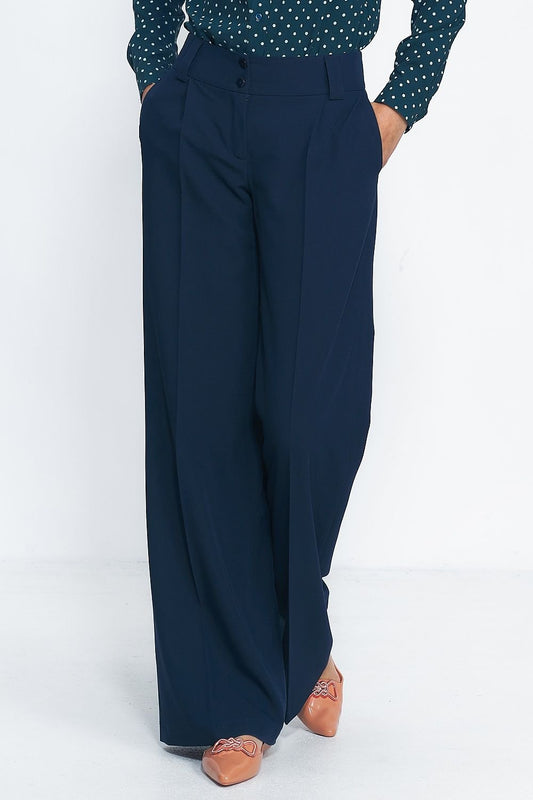 navy blue trousers front view