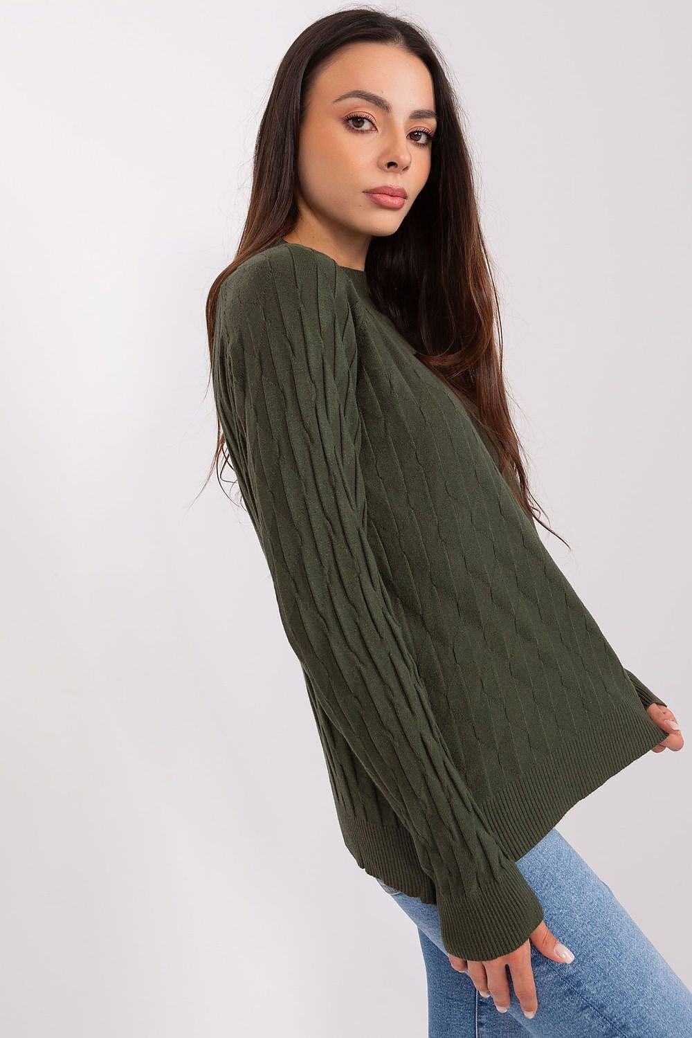 green long sleeve jumper alterne angle