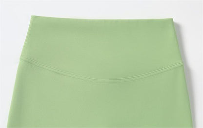   green yoga shorts for workout
