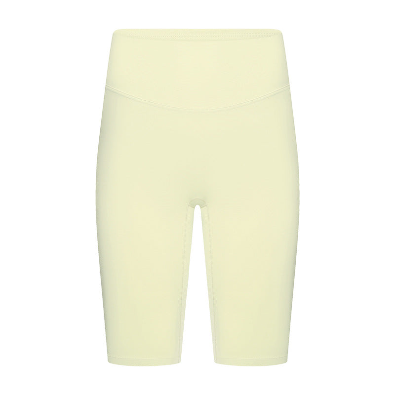 high-waisted yoga shorts