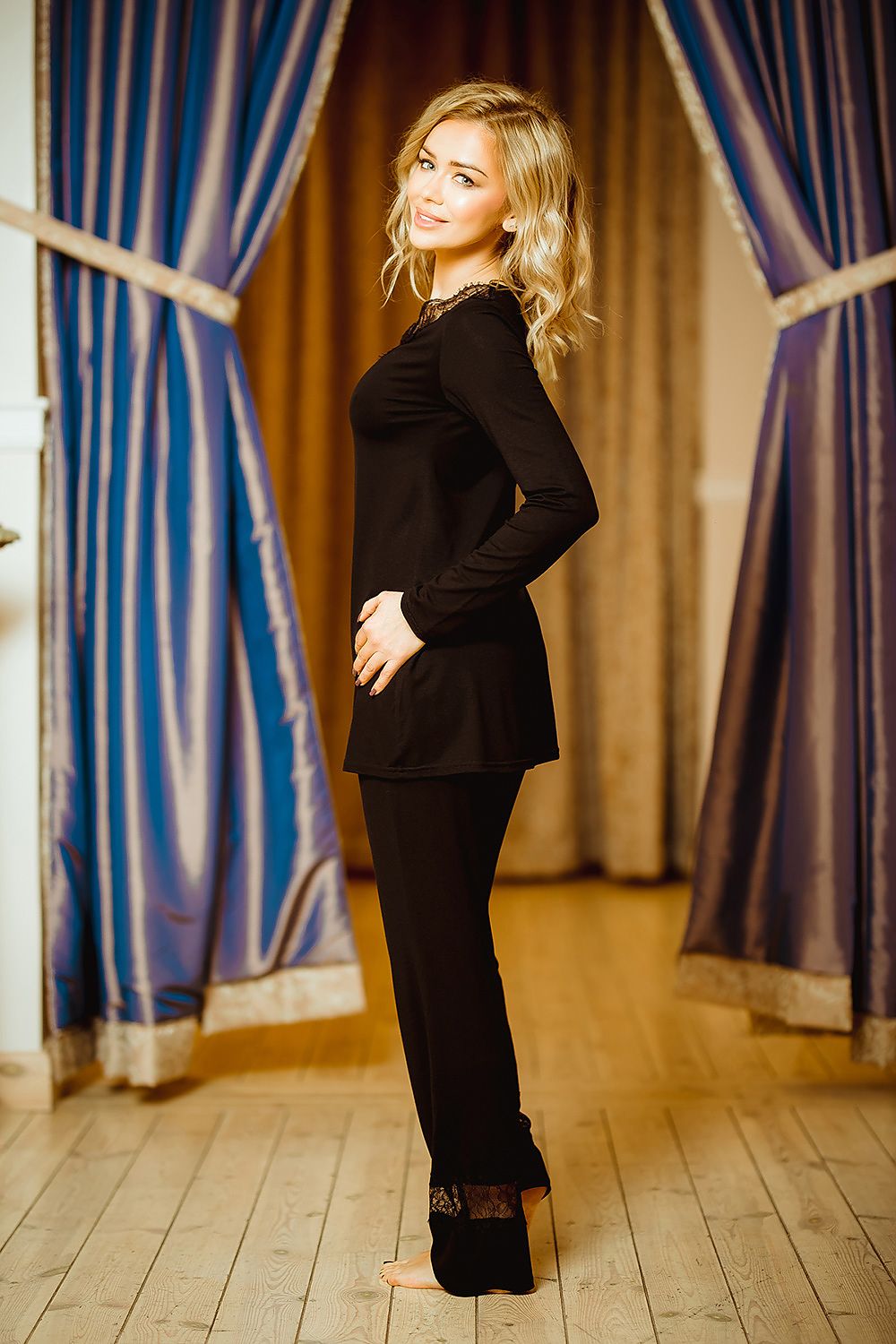 lace luxurious & comfy pyjama alternate angle