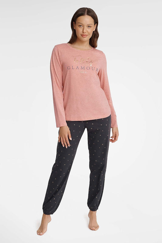 long sleeve luxurious & comfy pyjama front view