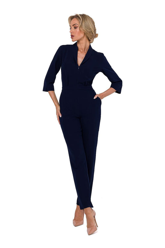 navy blue suit front view