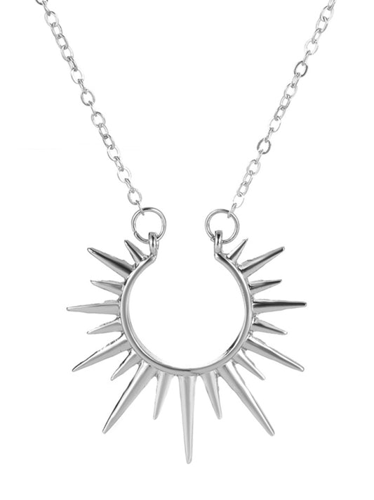 Sunflower Pendant Necklace Retro Metal Clavicle Chain Fashion Creative Jewelry